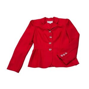 ROBERT RIEL vintage red blazer